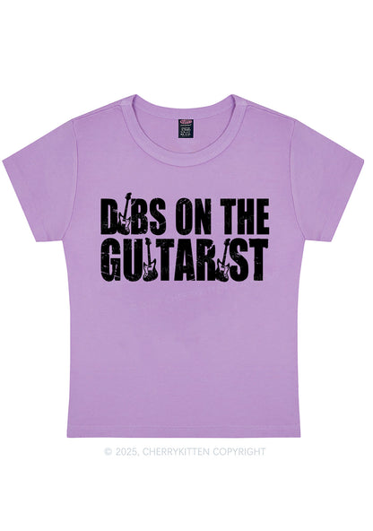 Dibs On The Guitarist Y2K Baby Tee Cherrykitten