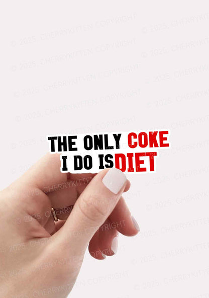 Coke Diet 1Pc Y2K Sticker Cherrykitten