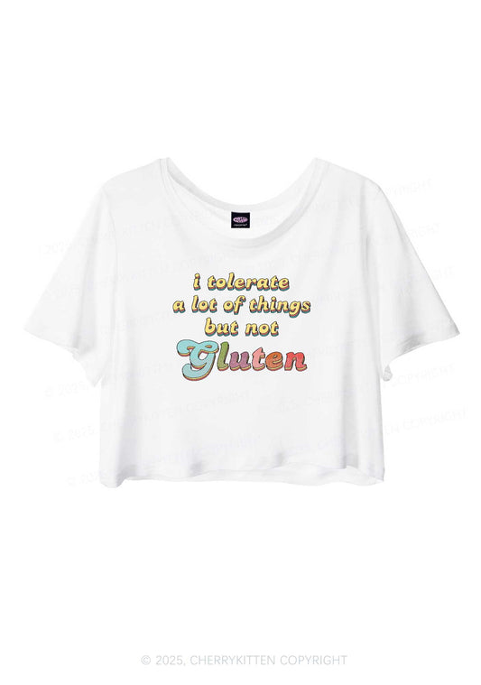 Tolerate Gluten Y2K Sheer Crop Tee Cherrykitten