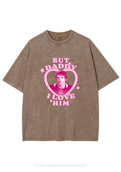 But Daddy I Love CS Y2K Shirts Washed Tee Cherrykitten