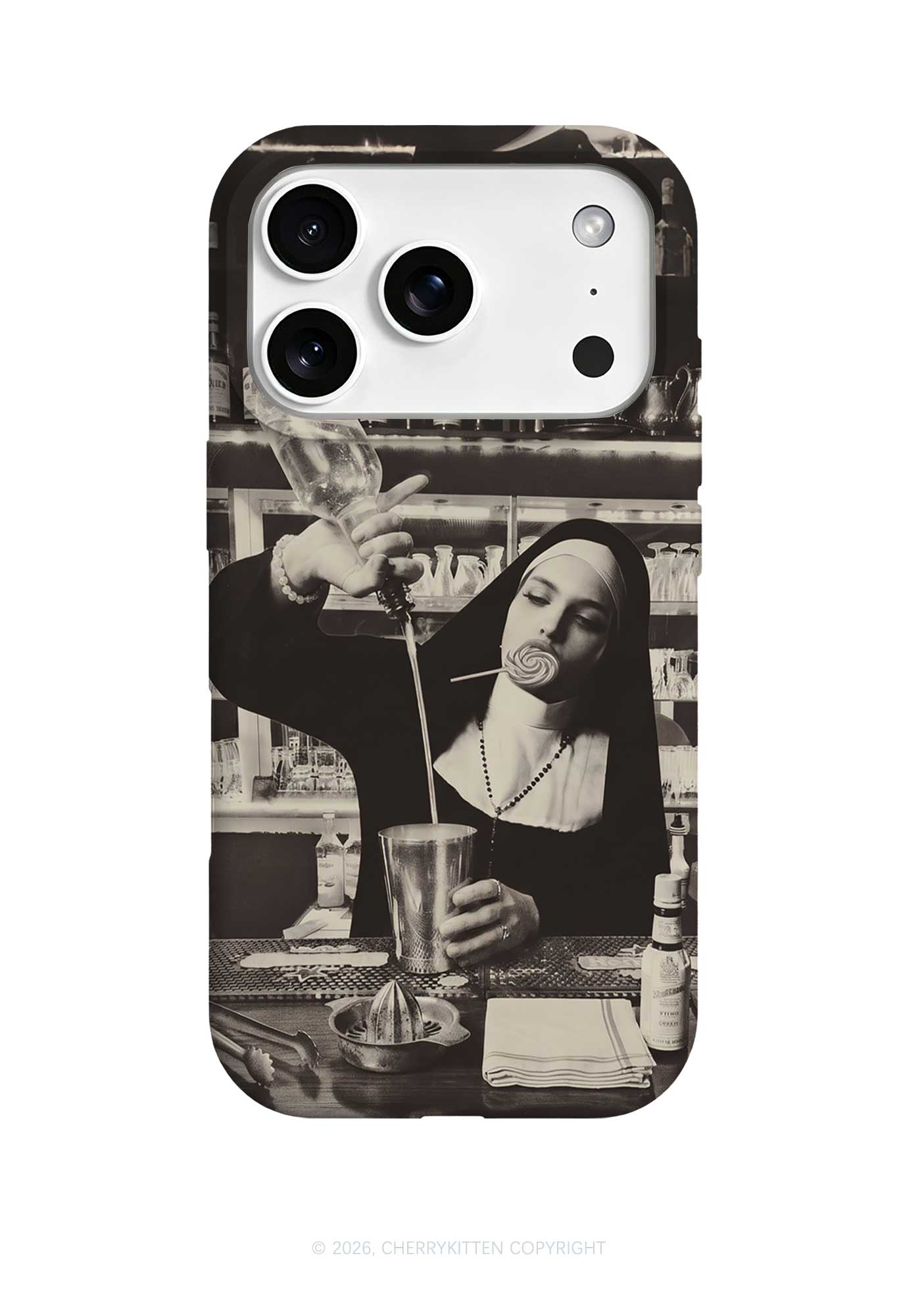 Nun Bartender Y2K Phone Case Cherrykitten