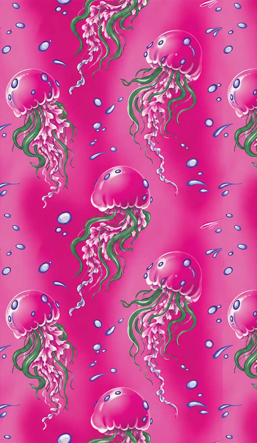 Hot Pink Jellyfish Bubble Y2K Phone Case Cherrykitten