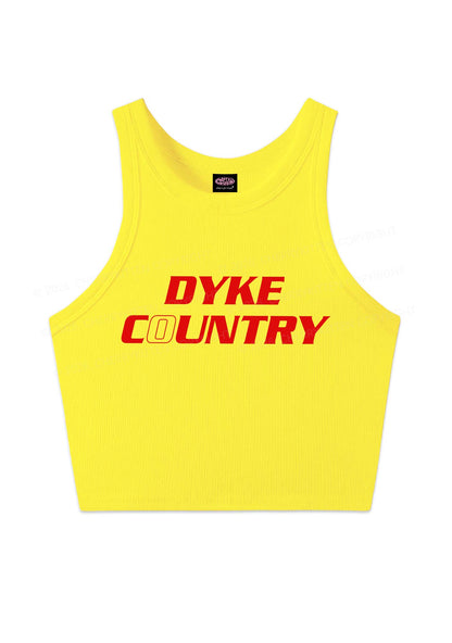 Dyke Country Pride Y2K Crop Tank Top Cherrykitten
