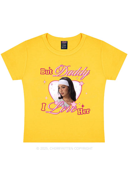 Custom But Daddy I Love Y2K Baby Tee Cherrykitten
