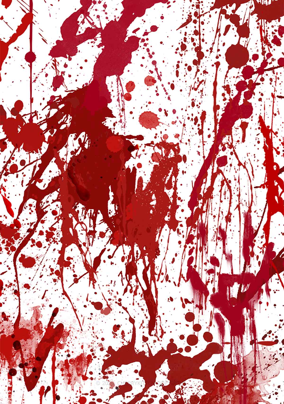 Halloween Red Blood On White Y2K Phone Case Cherrykitten