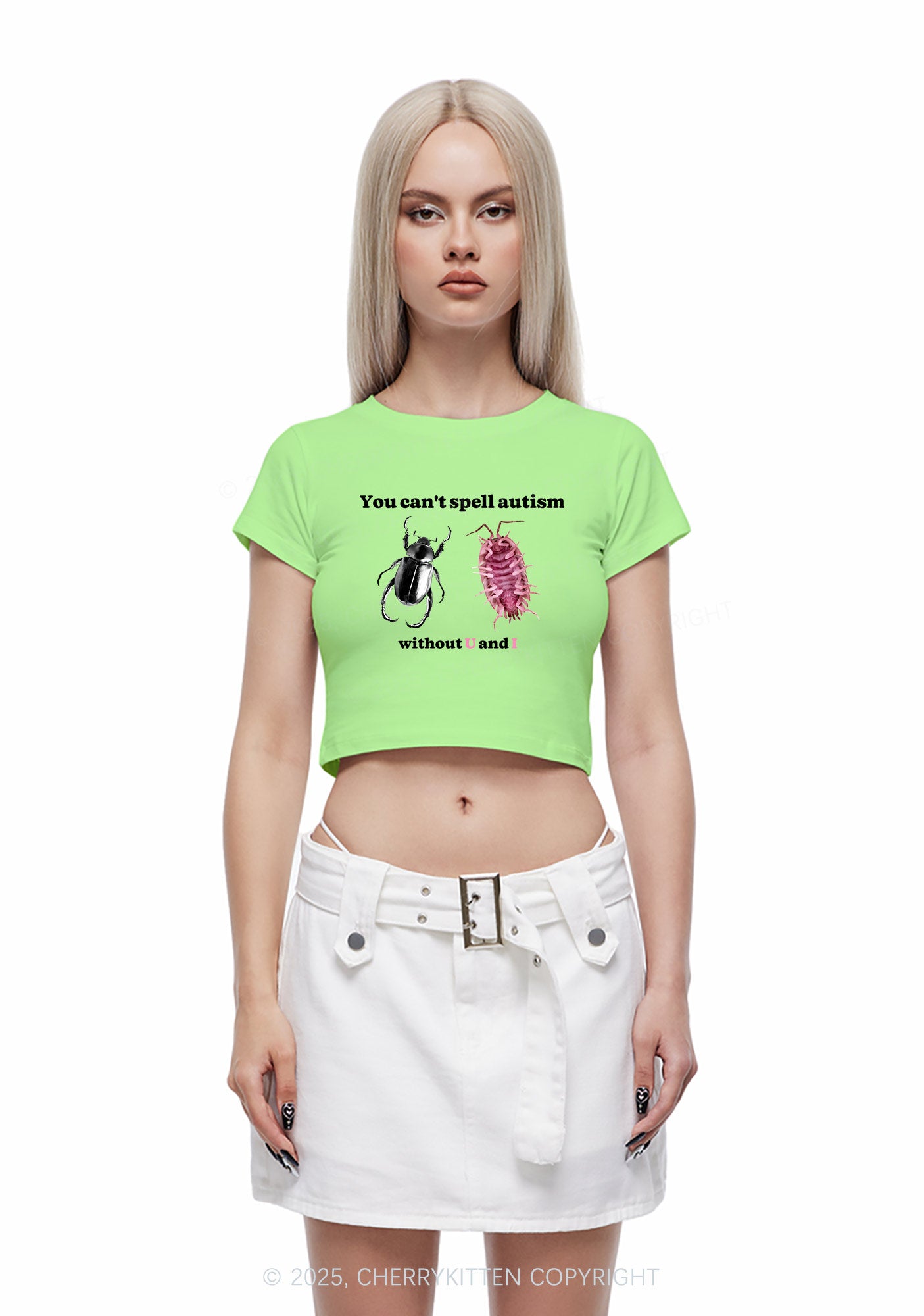 Autism Insect Y2K Baby Tee Cherrykitten