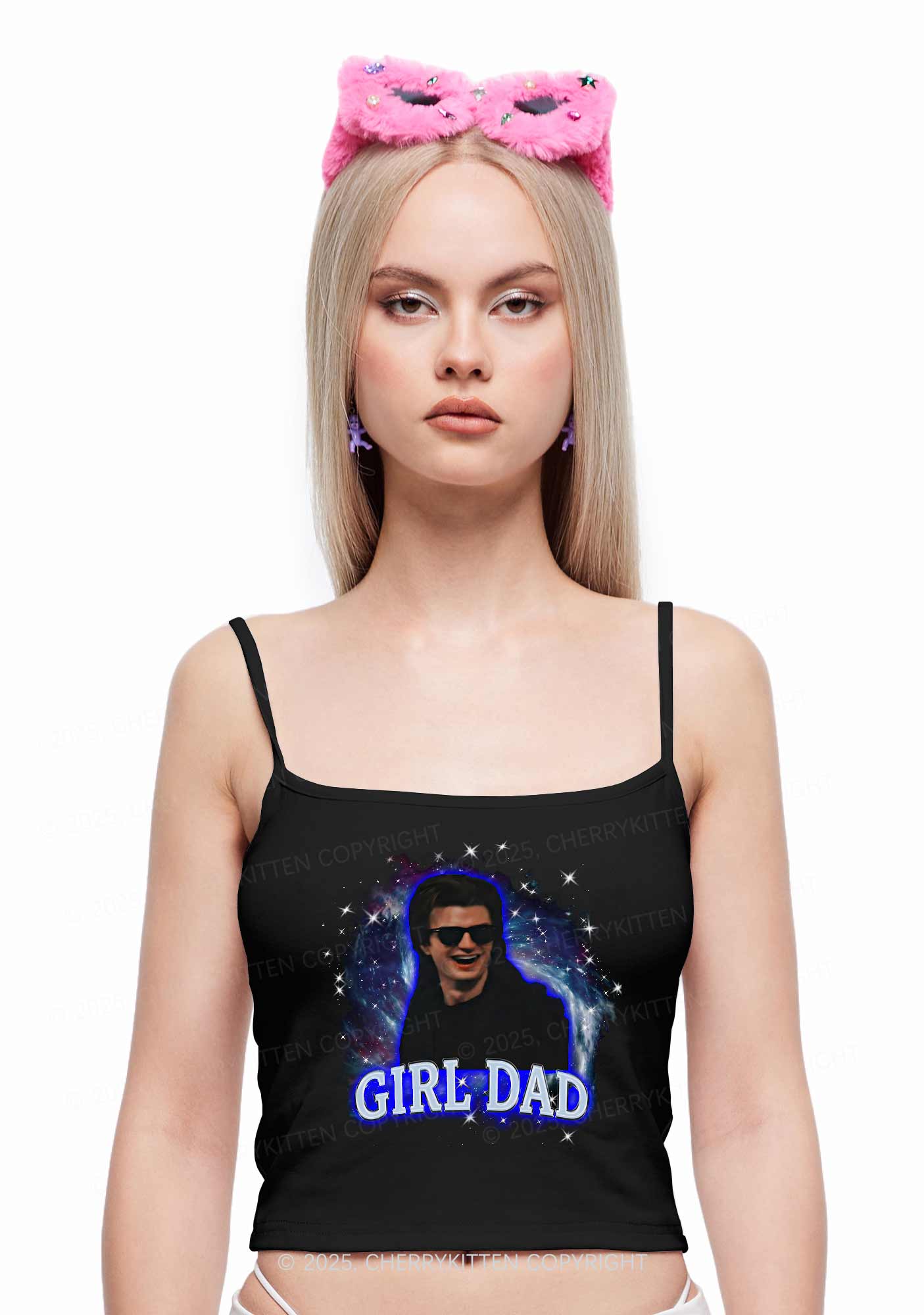 Girl Dad Starry Sky Y2K Spaghetti Strap Cami Cherrykitten