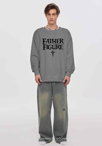 Halloween Father Figure Y2K Washed Sweatshirts Cherrykitten