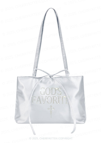 Rhinestone Gods Favorite Y2K Satin Bags Cherrykitten