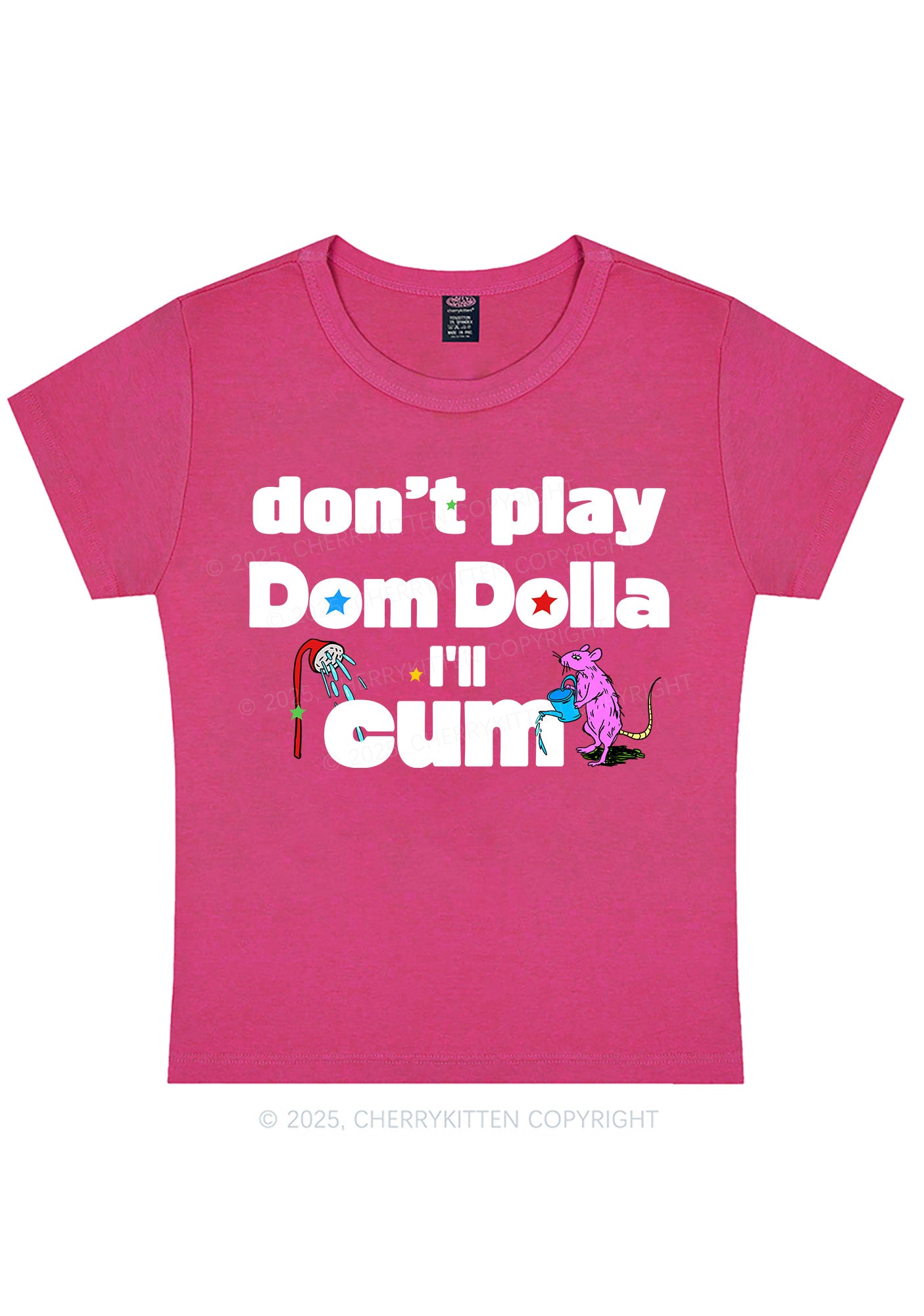 Do Not Play Dom Y2K Baby Tee Cherrykitten