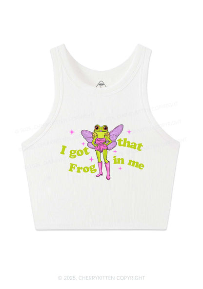 I Got That Frog Y2K Crop Tank Top Cherrykitten