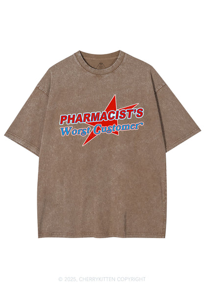 Pharmacists Worst Customer Y2K Shirts Washed Tee Cherrykitten