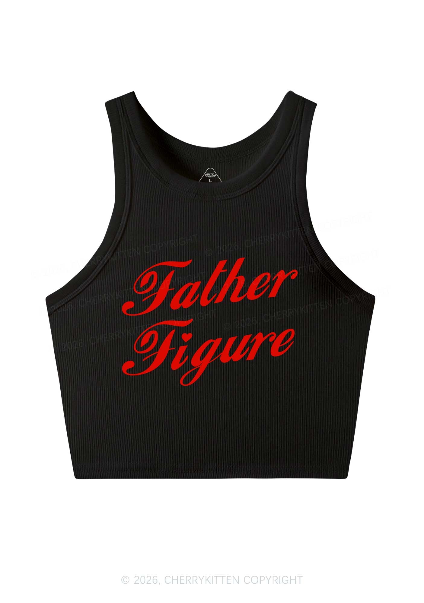 Father Figure Valentine's Day Y2K Crop Tank Top Cherrykitten
