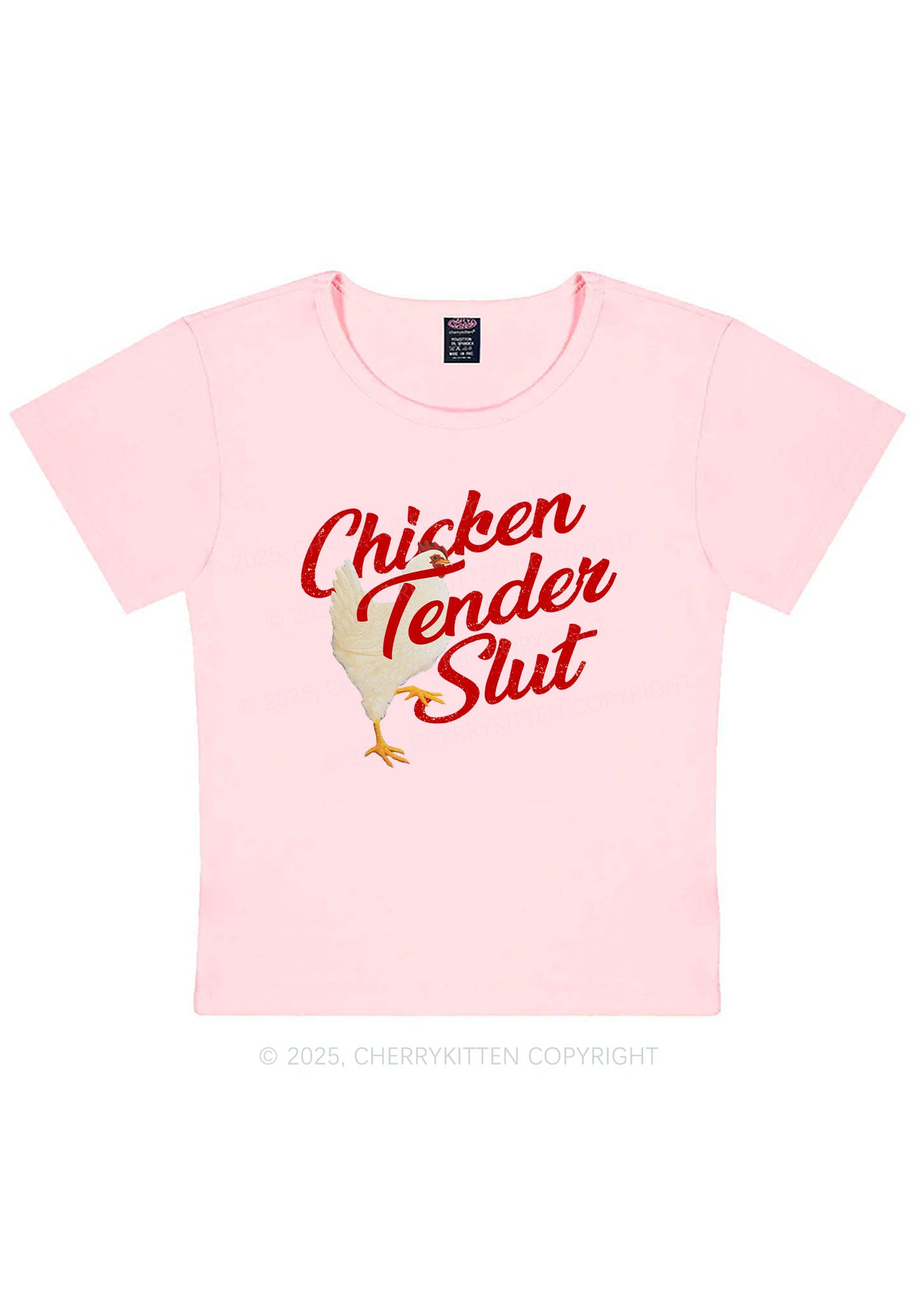 Chicken Tender Slxt Y2K Baby Tee Cherrykitten