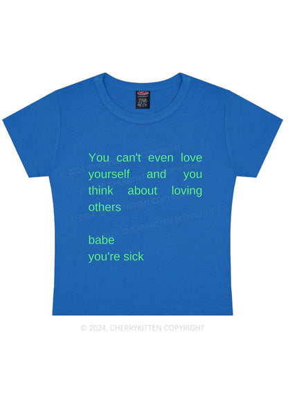 Babe You Are Sick Y2K Baby Tee Cherrykitten