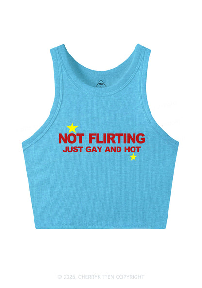 Not Flirting Y2K Crop Tank Top Cherrykitten