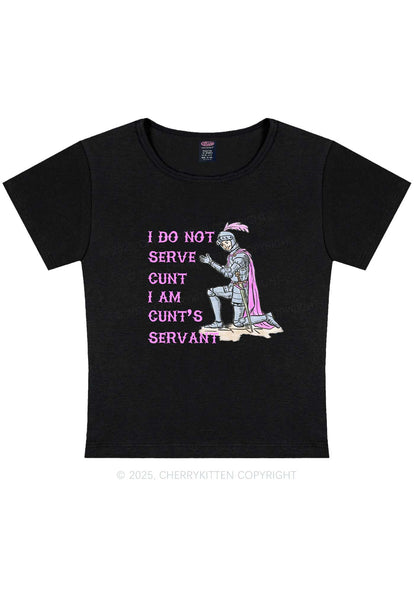 I Am Cxxt Servant Y2K Baby Tee Cherrykitten