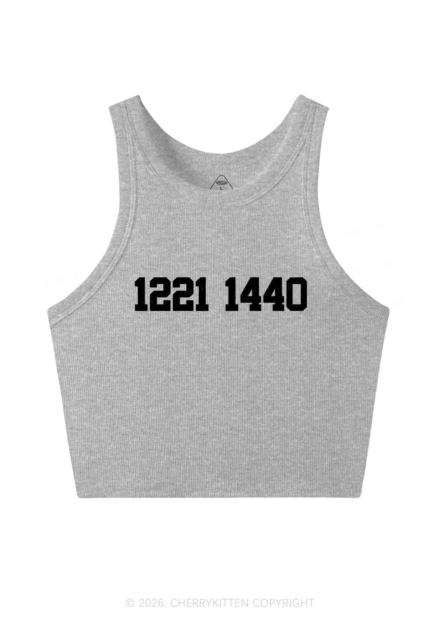 Retro Number HR Y2K Crop Tank Top Cherrykitten