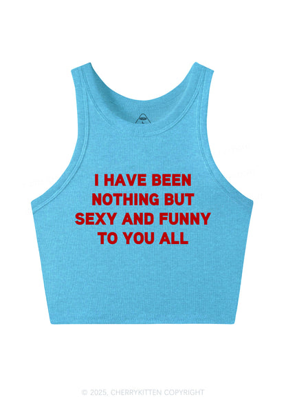 I Have Been Funny Y2K Crop Tank Top Cherrykitten