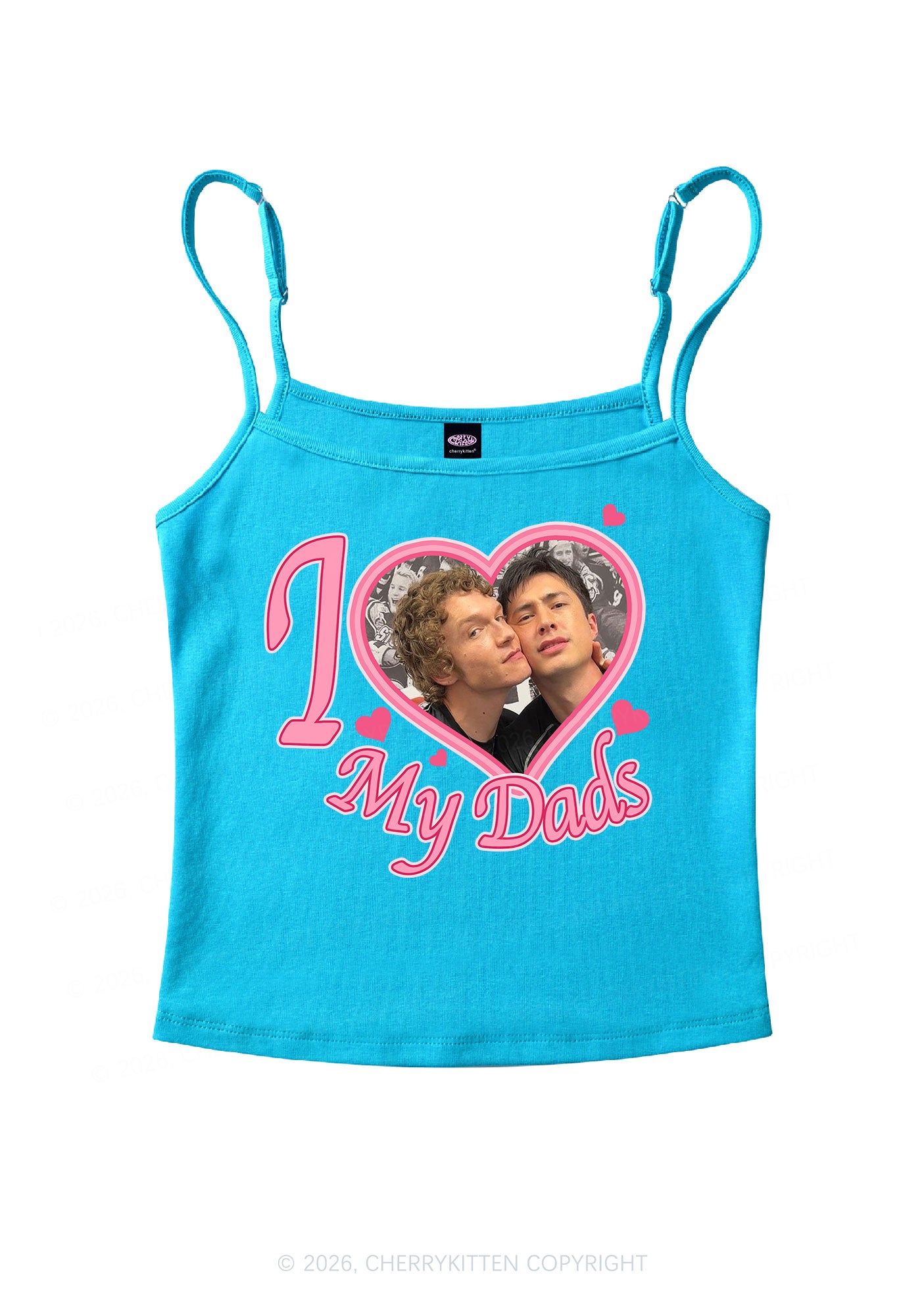 I Love My Dads HR Y2K Spaghetti Strap Cami Cherrykitten
