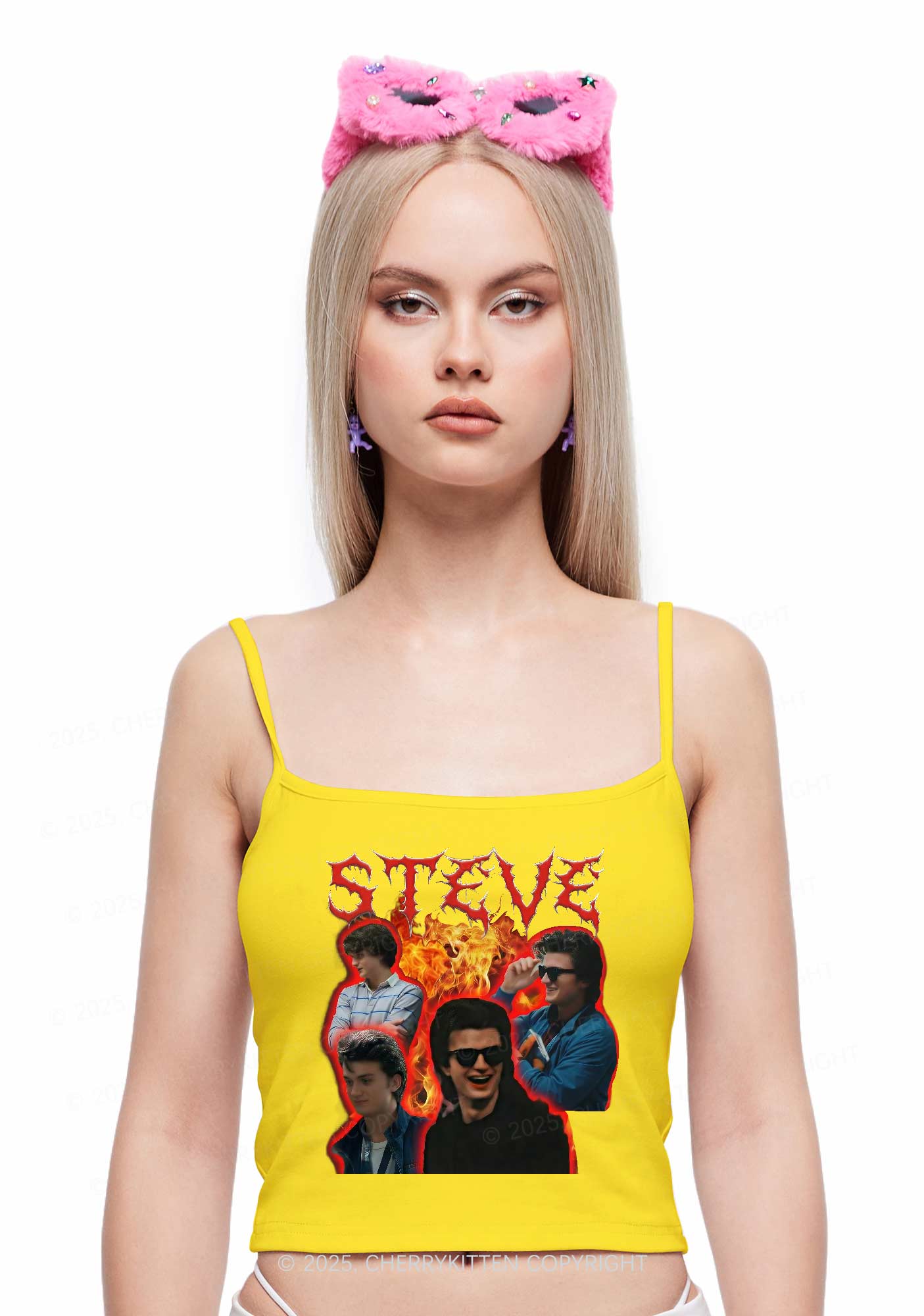 SH Flame Vibe Y2K Spaghetti Strap Cami Cherrykitten