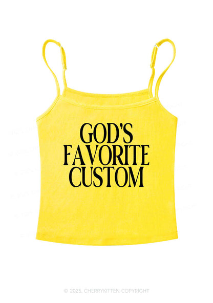 Gods Favorite Custom Y2K Spaghetti Strap Cami Cherrykitten