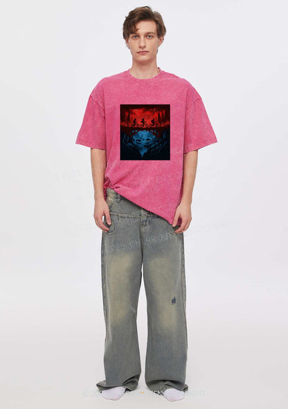 Red Storm Riders Y2K Shirts Washed Tee Cherrykitten