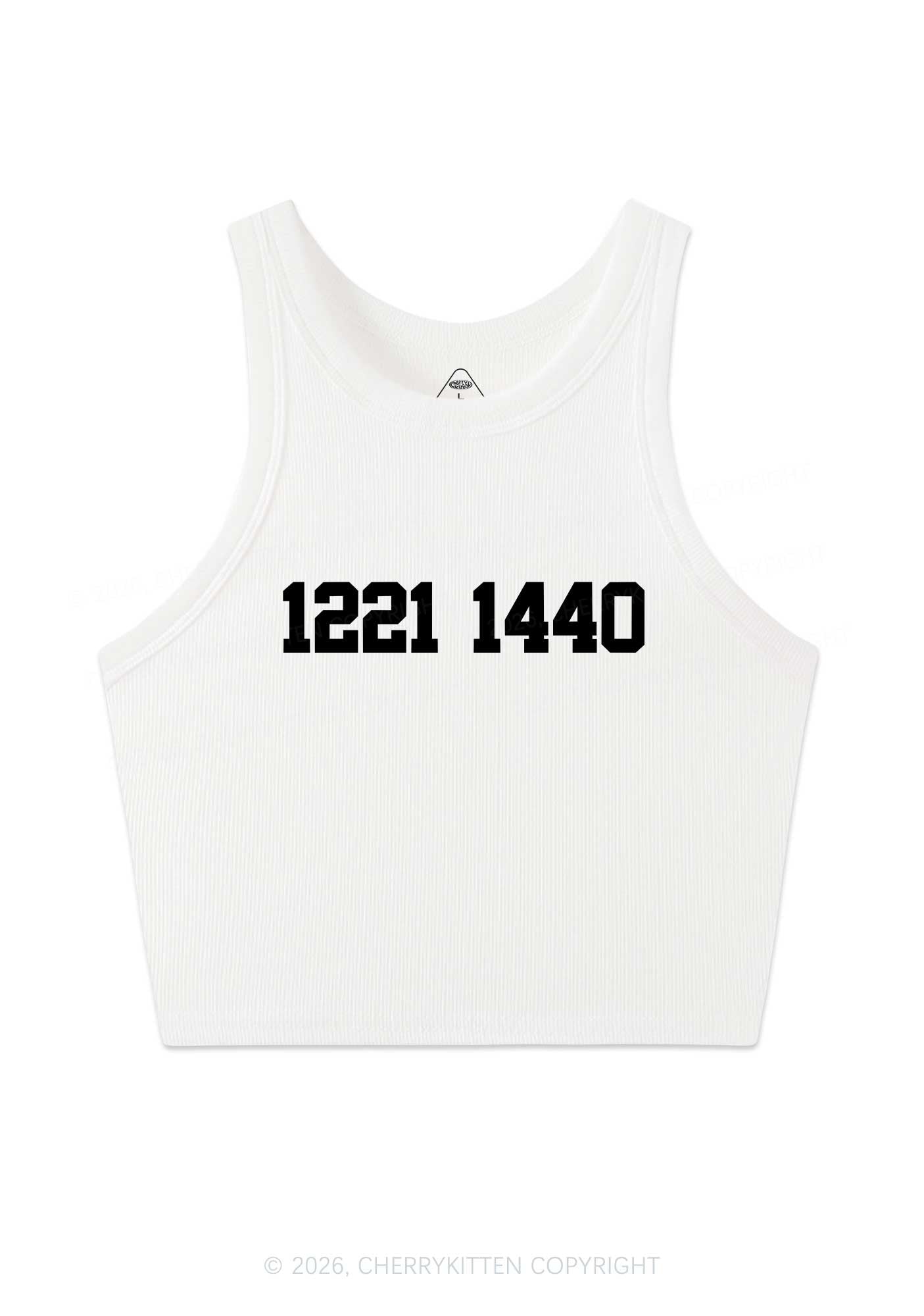 Retro Number HR Y2K Crop Tank Top Cherrykitten