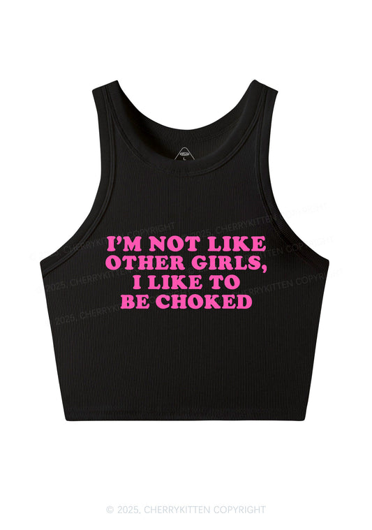 I Like To Be Choked Y2K Crop Tank Top Cherrykitten