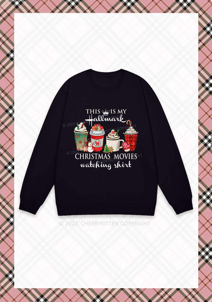 Christmas Movies Watching Shirt Y2K Sweatshirt Cherrykitten