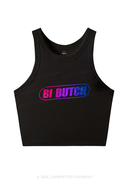 Bi Butch Pride Y2K Crop Tank Top Cherrykitten