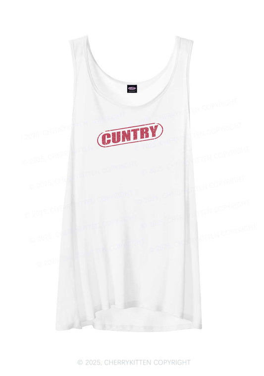 Cuntry Y2K Sheer Boyfriend Tank Cherrykitten