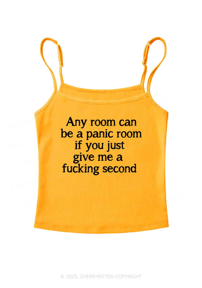 Any Room Can Be Panic Y2K Spaghetti Strap Cami Cherrykitten