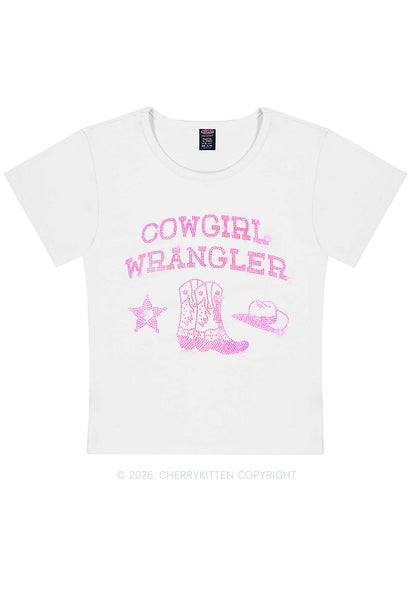 Rhinestone Cowgirl Wrangler Boots Pride Y2K Baby Tee Cherrykitten
