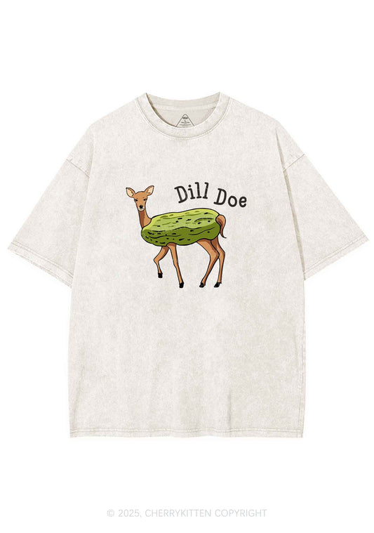 Dill Doe Y2K Shirts Washed Tee Cherrykitten