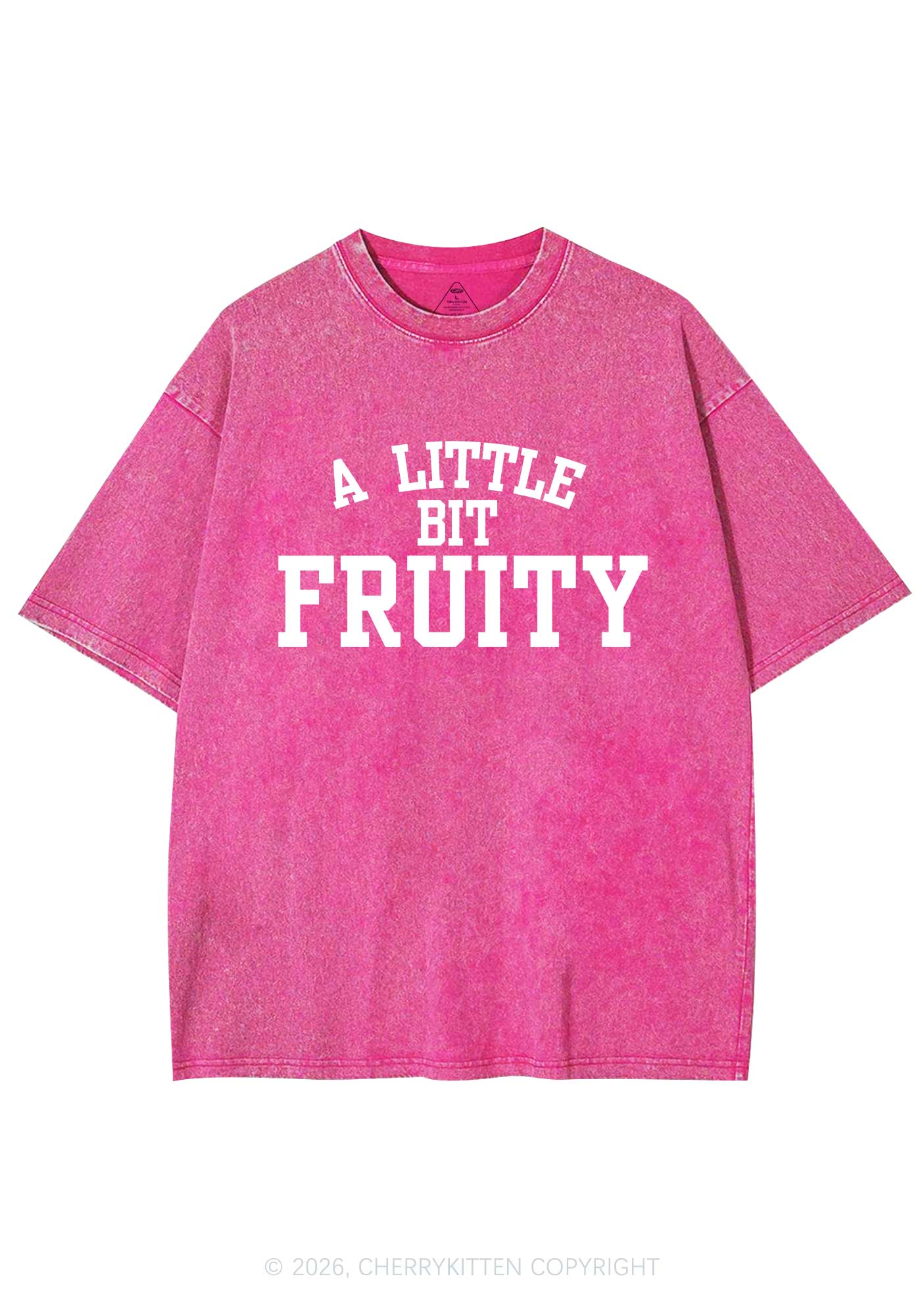 A Little Bit Fruity Pride Y2K Shirts Washed Tee Cherrykitten