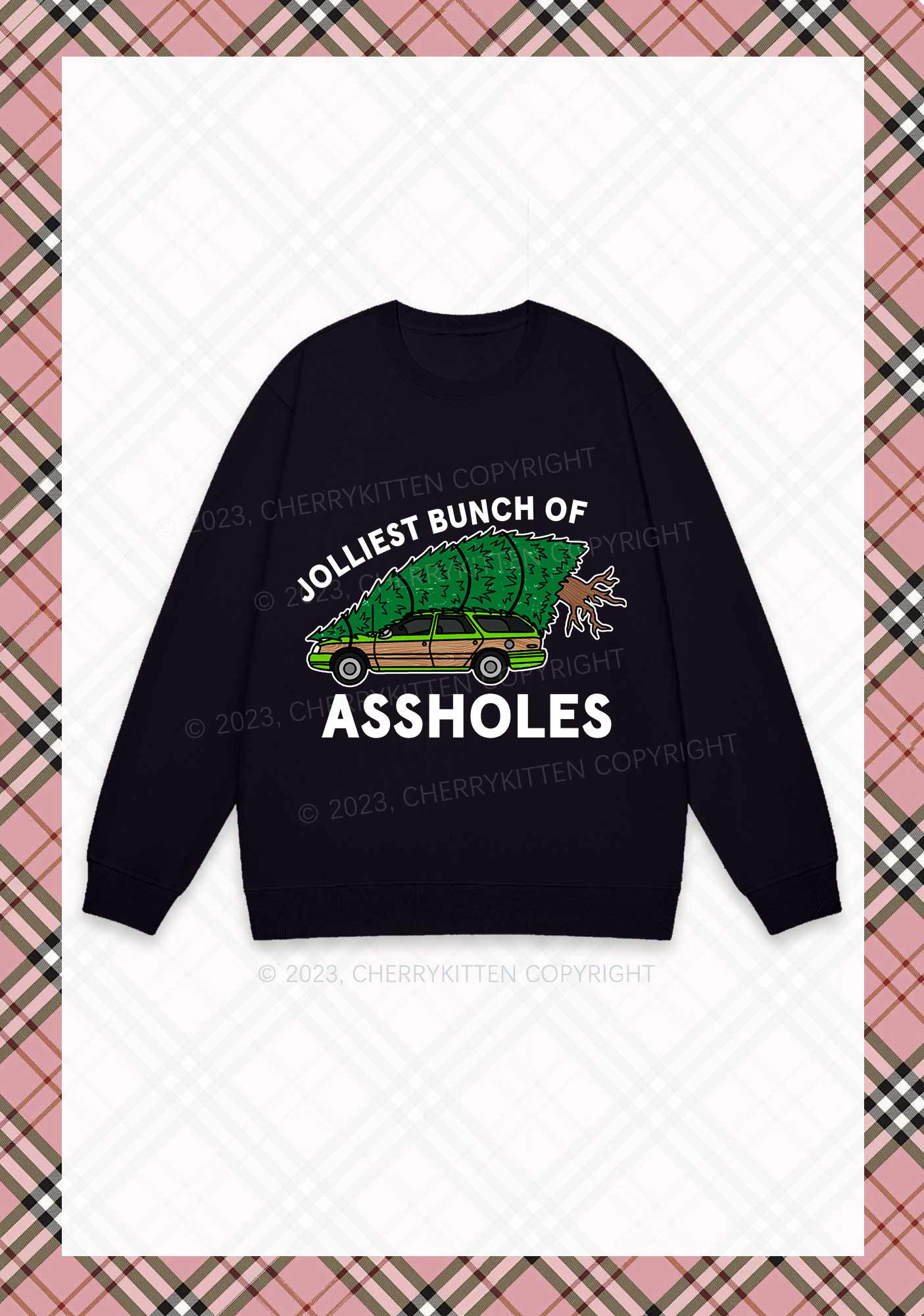 Jolliest Brunch Christmas Y2K Sweatshirt Cherrykitten