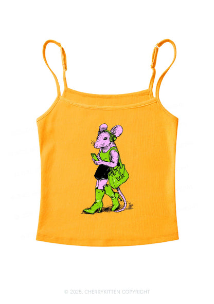 Brat Girl Y2K Spaghetti Strap Cami Cherrykitten