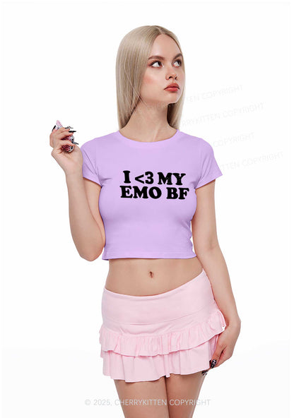 I Love My Emo BF GF Y2K Valentine's Day Baby Tee Cherrykitten
