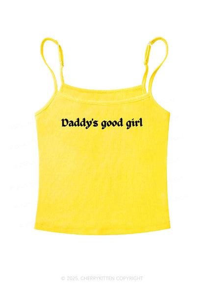 Daddys Good Girl Y2K Spaghetti Strap Cami Cherrykitten