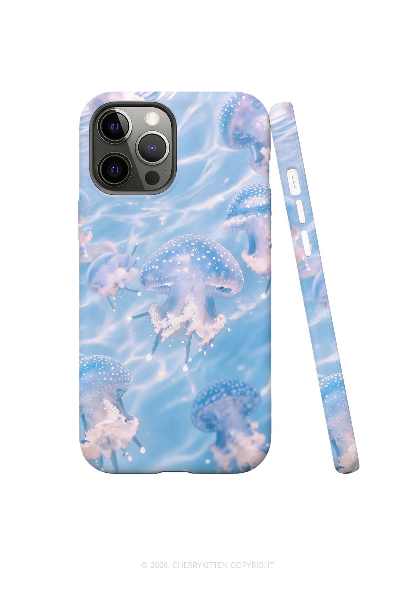 Blue Ocean Jellyfish Y2K Phone Case Cherrykitten