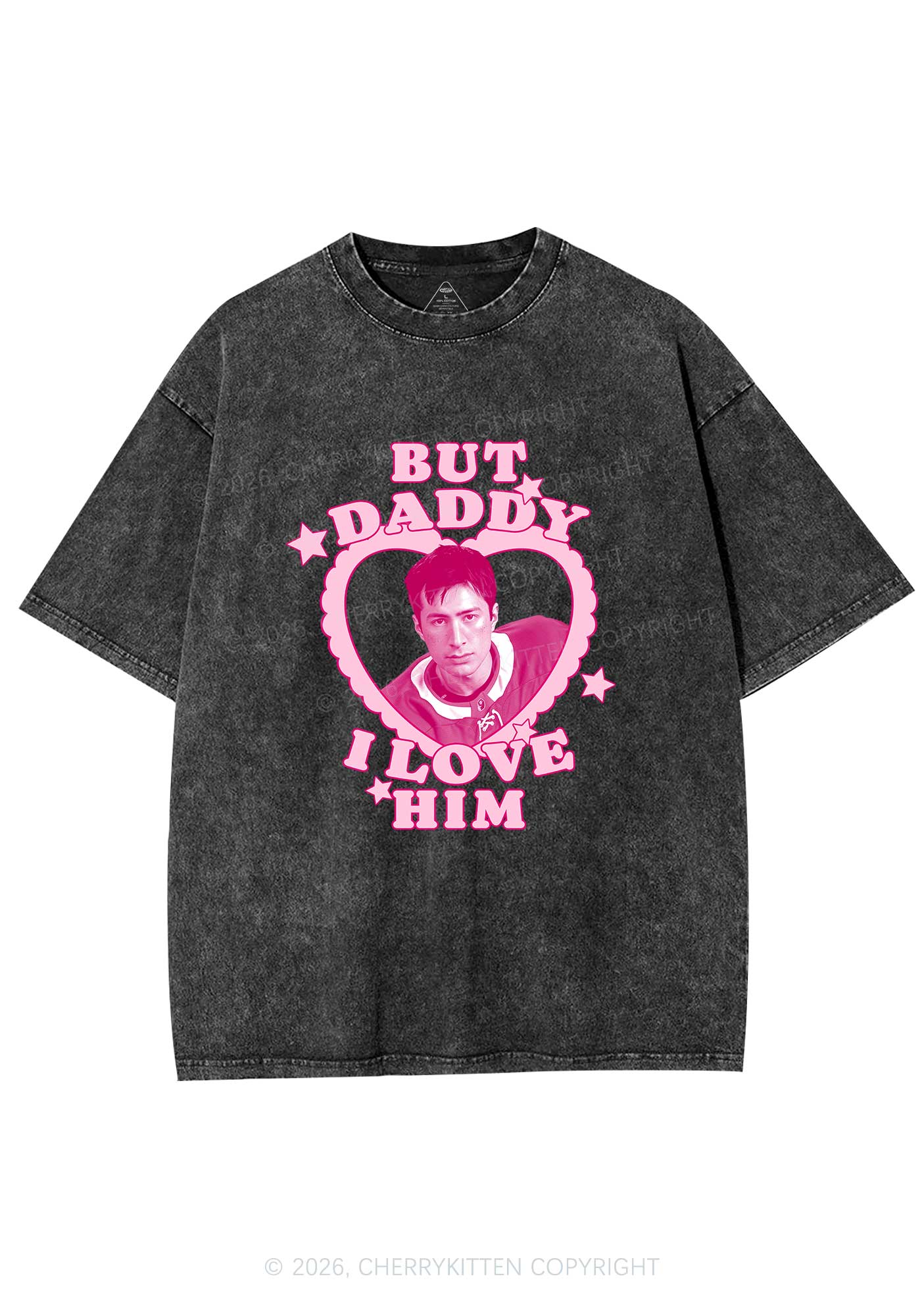 But Daddy I Love HW Y2K Shirts Washed Tee Cherrykitten