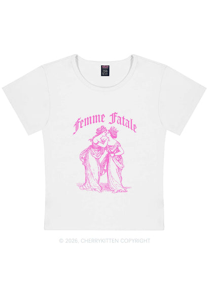Femme Fatale Women Pride Y2K Baby Tee Cherrykitten