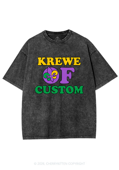 Krewe Of Custom Y2K Shirts Washed Tee Cherrykitten