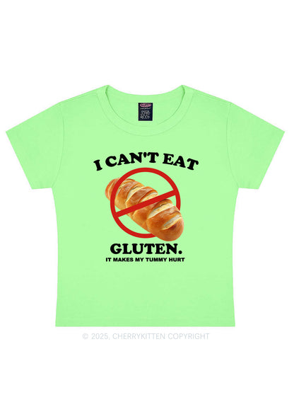 I Cant Eat Gluten Y2K Baby Tee Cherrykitten