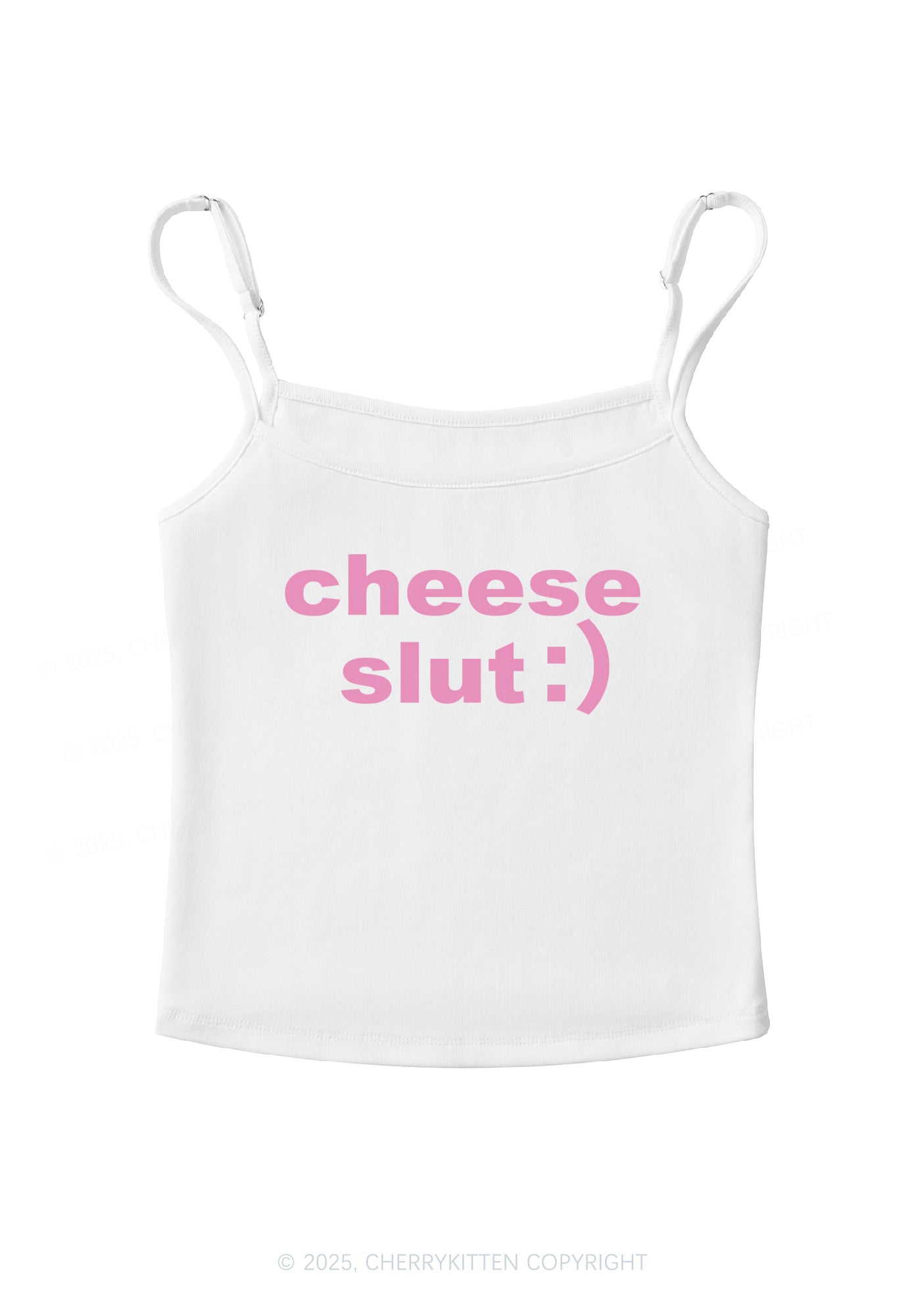 Cheese Slxt Y2K Spaghetti Strap Cami Cherrykitten