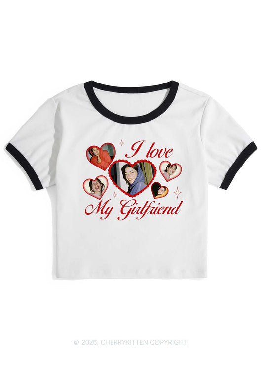 Custom Girlfriend Boyfriend Photos Y2K Ringer Tee Cherrykitten