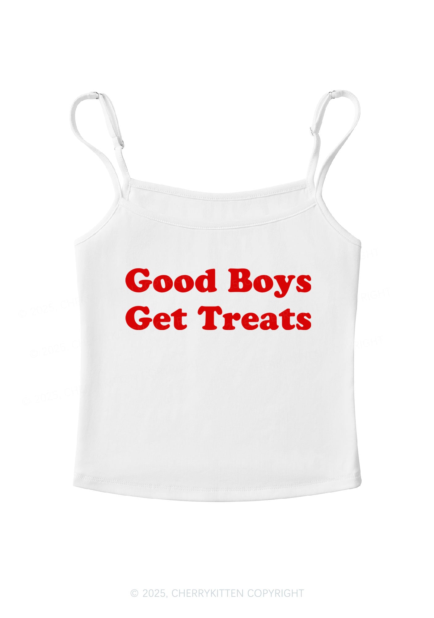 Good Boys Get Treats Y2K Spaghetti Strap Cami Cherrykitten