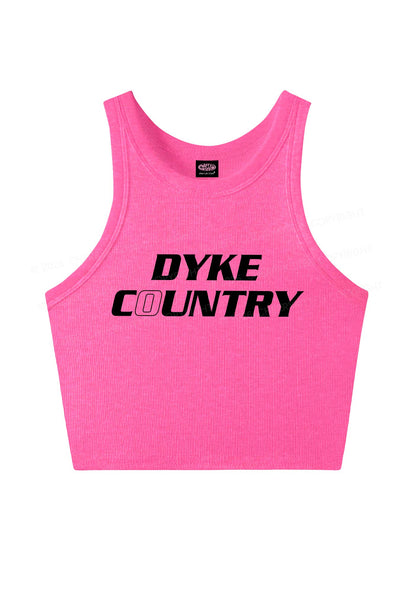 Dyke Country Pride Y2K Crop Tank Top Cherrykitten