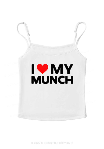 I Love My Munch Y2K Spaghetti Strap Cami Cherrykitten